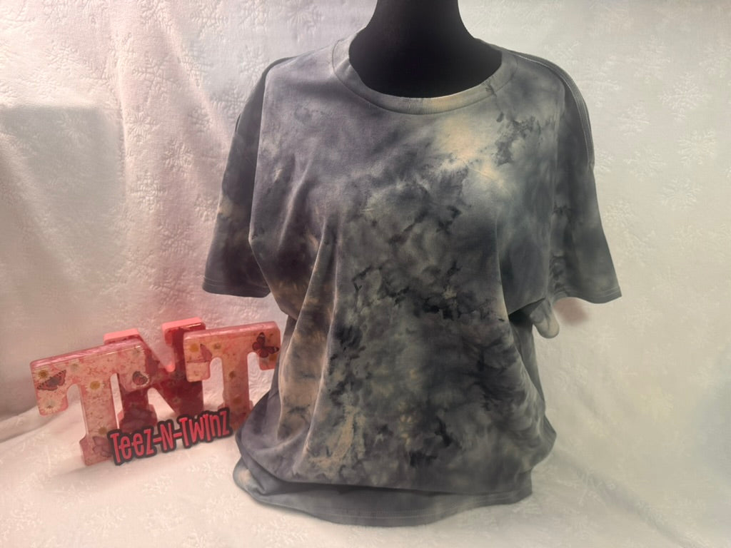 Hand Dyed Tie Dyed BLACK ICE