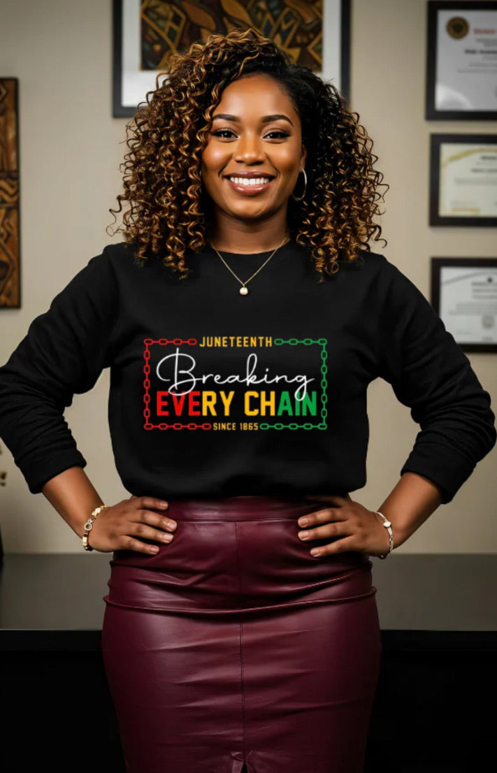 JUNETEENTH BREAKING EVERY CHAIN