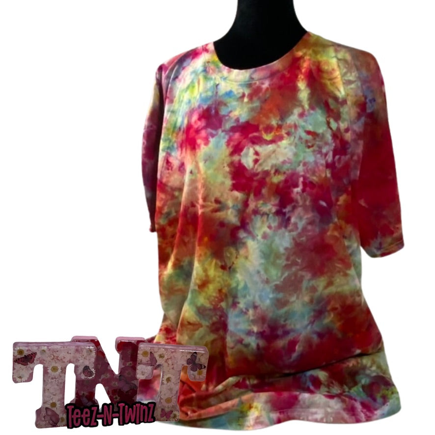 Hand Dyed RAINBOW VIBES (Ice Tie Dye)