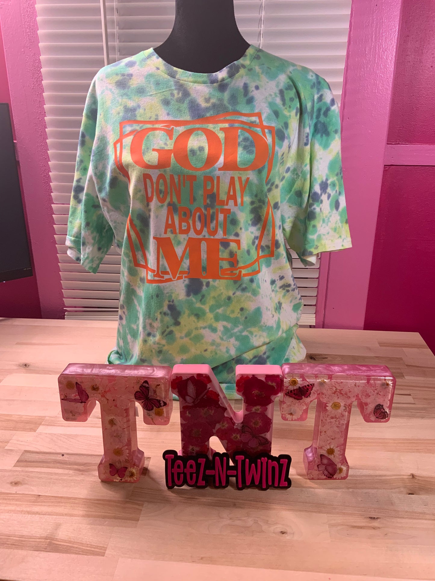 GOD DON'T PLAY ABOUT ME. (BLUE/YELLOW/ORANGE)