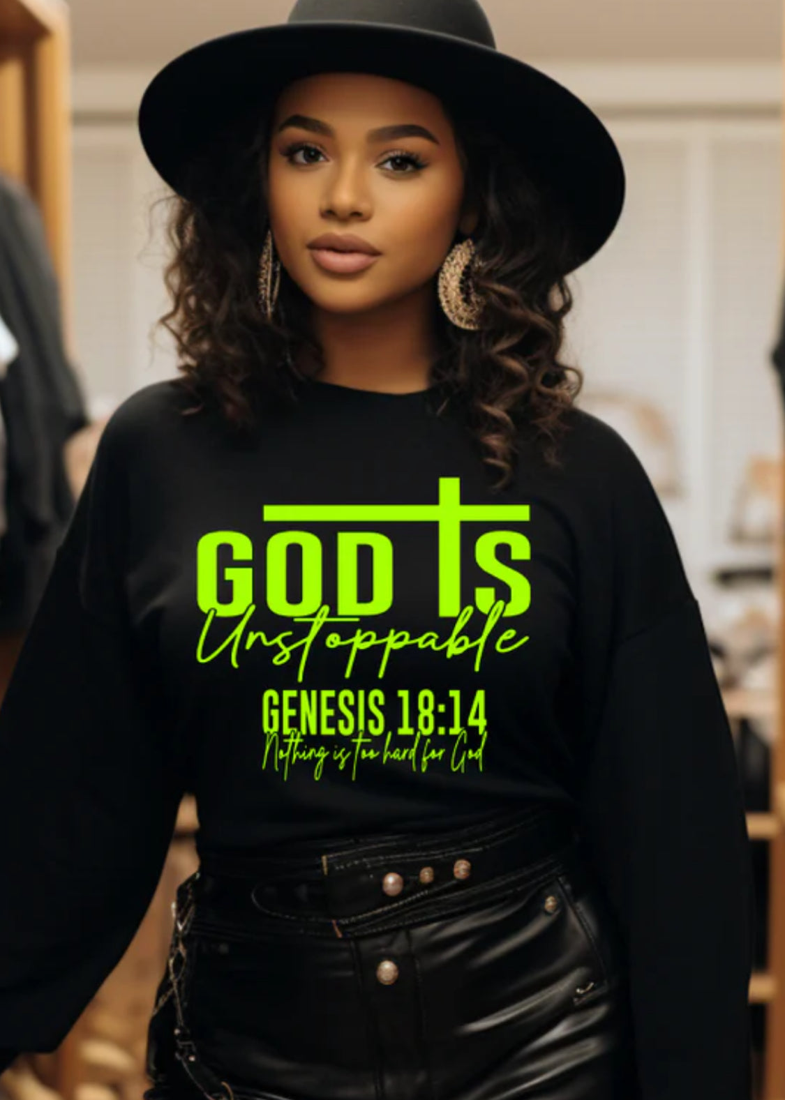 GOD IS UNSTOPPABLE (LIME GREEN)