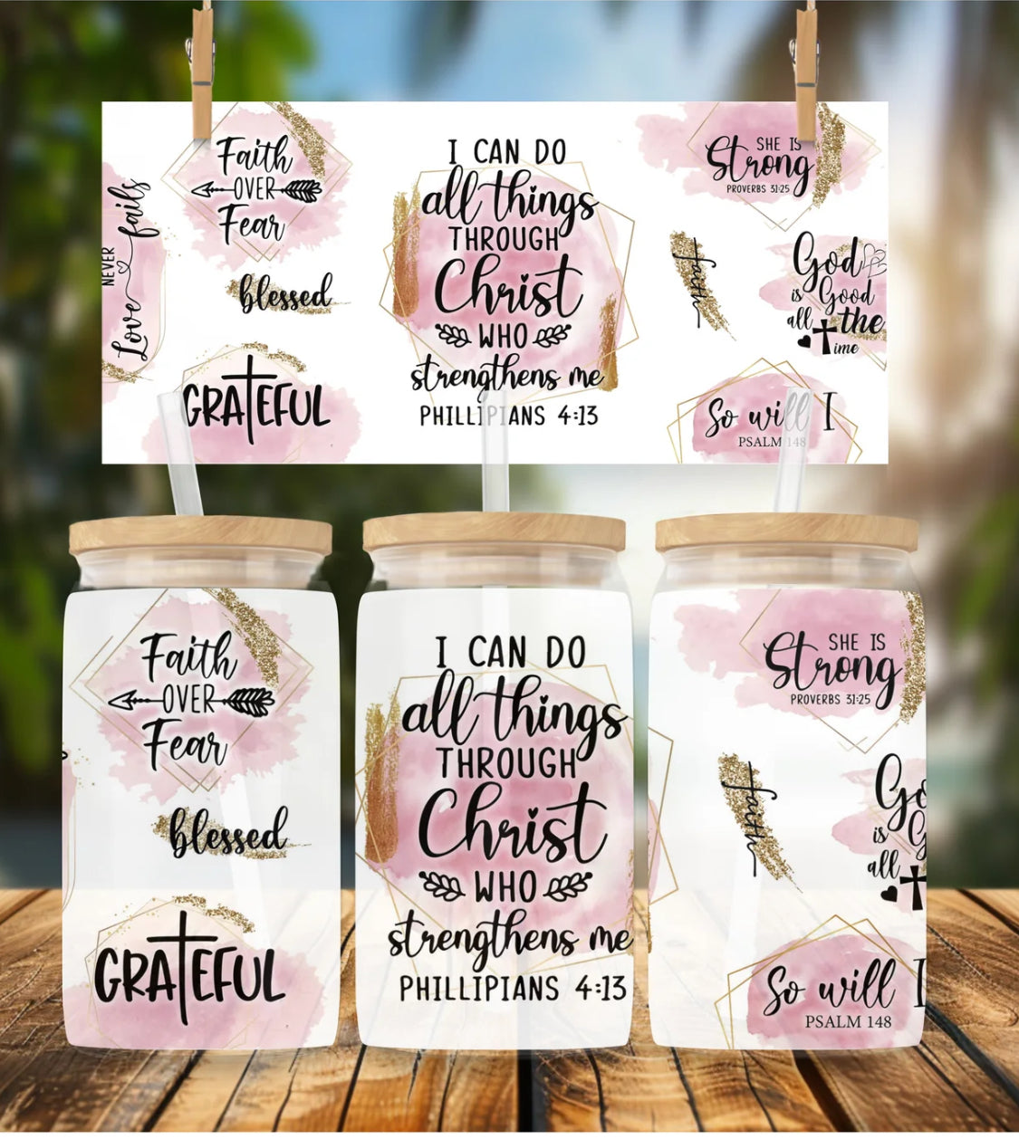 I CAN DO ALL THINGS  THROUGH CHRIST    (CUP 16oz)