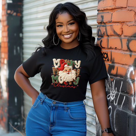 Leopard Merry Christmas Classic Santa Latch Hook Yarn Crochet (Copy)