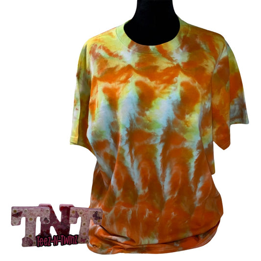 Hand Dyed  CITRUS SPLASH (Ice Tie Dye)