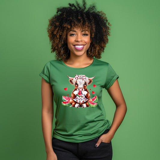 SUMMER COQUETTE HIGHLAND COW